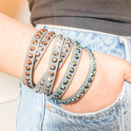DIY Sparkle Grey Wrap Bracelet Kit