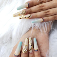 Swarovski Crystals Nails Inspired by Crystals Around the World by Sonny Kim
