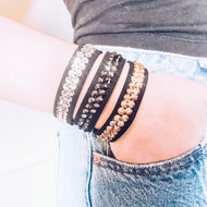 DIY Sparkle Black Swarovski Snap Bracelet Kit