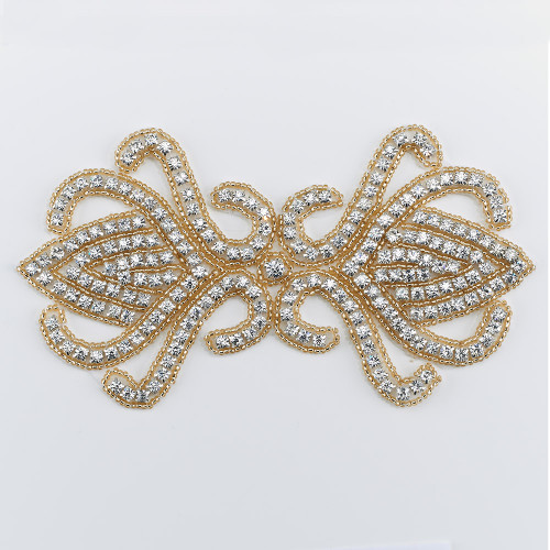 CLEARANCE PriceLess Applique #603 Crystal/Gold