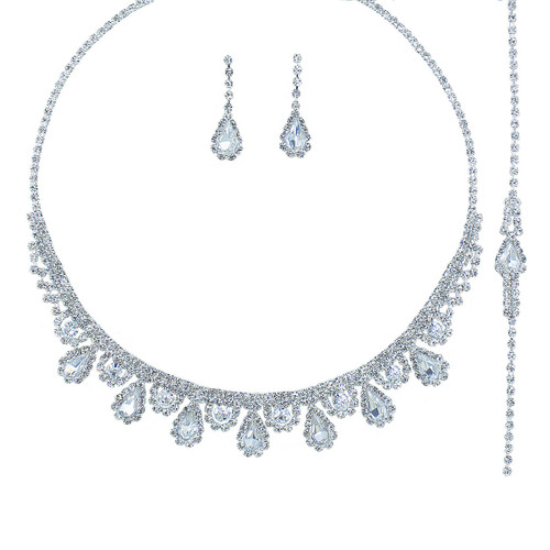 Crystal Avenue Full Set 18616 - S Rs Teardrop Lace 3pc Set