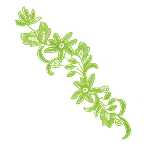 DIY Applique - Green Viola B