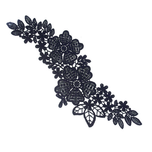 DIY Applique - Black Vinca A