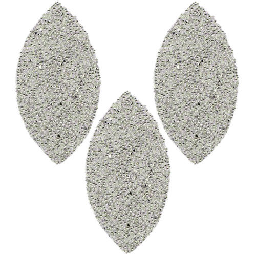 Applique | Austrian Crystal Fabric Large Navette #023 Comet Argent Light - 3 Pieces