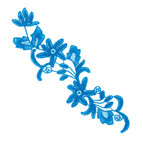 DIY Applique - Teal Viola B