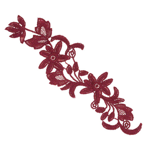 DIY Applique - Burgundy Viola A