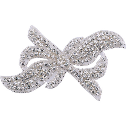 PriceLess Crystal Trim Applique #611 Crystal/Silver