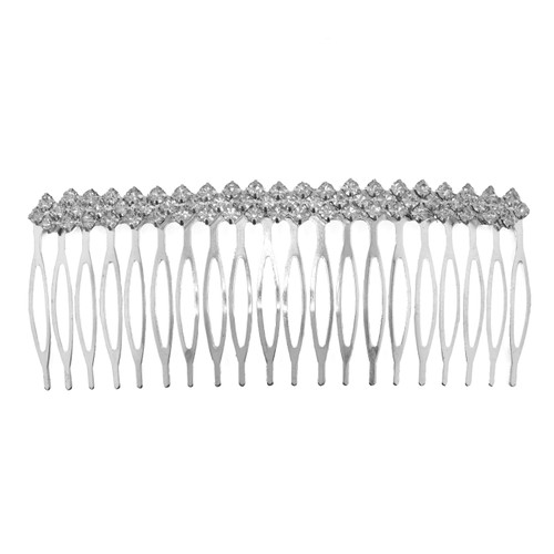 Rhinestone Hair Comb - 4.25" Crystal