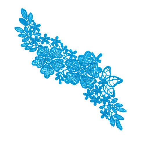 DIY Applique - Teal Vinca B