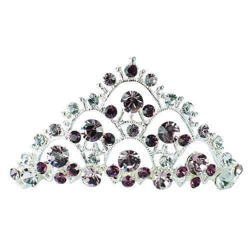 Small Tiara - Light Amethyst and Amethyst