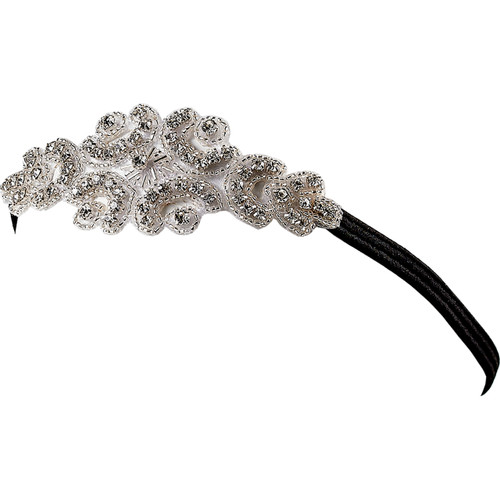 Starlight Crystal Headpiece Brocade Motif Headpiece in Crystal