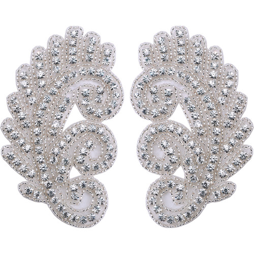 PriceLess Crystal Trim Applique #614 Crystal/Silver