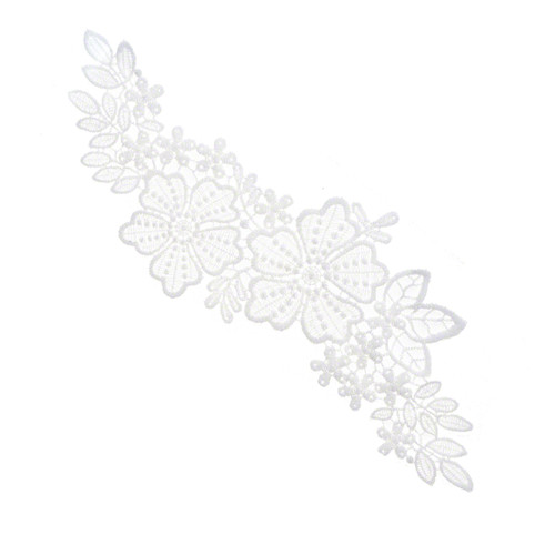 DIY Applique - White Vinca B