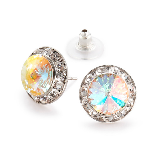 15mm Performance Earrings - Crystal AB Pierced