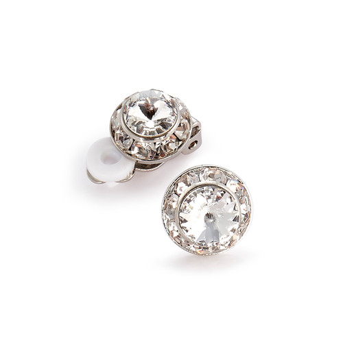 11mm Performance Earrings - Crystal Clipped