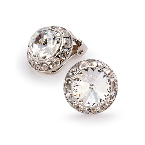 15mm Performance Earrings - Crystal Clipped