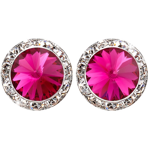 20mm Performance Earrings - Fuchsia Clipped
