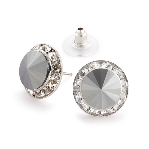 15mm Performance Earrings - Hematite Pierced