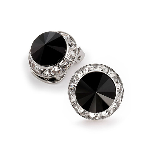 15mm Performance Earrings - Jet Clipped