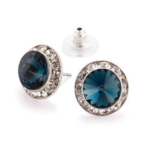 15mm Performance Earrings - Dark Indigo Pierced