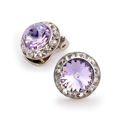 15mm Performance Earrings - Violet Clipped