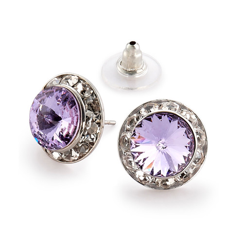 15mm Performance Earrings - Violet Pierced