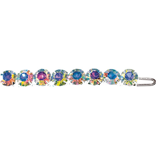 Rhinestone Barrette - 1 Row Crystal AB