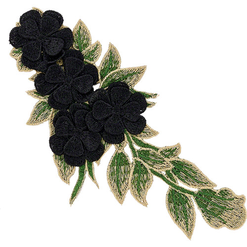 DIY Applique Embroidered 901 Black