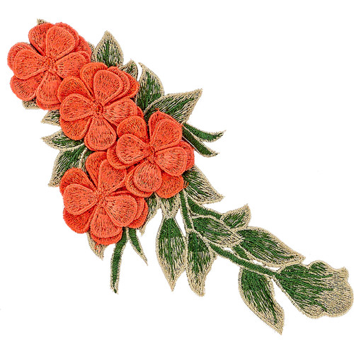 DIY Applique Embroidered 901 Coral