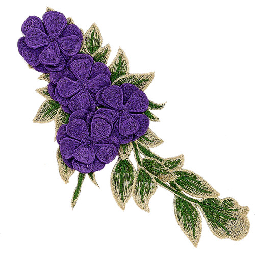 DIY Applique Embroidered 901 Grape