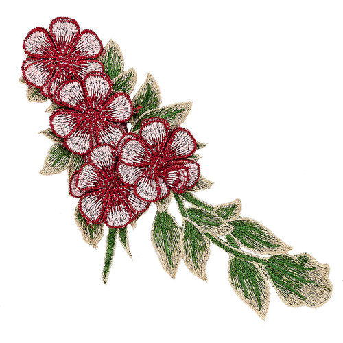 DIY Applique Embroidered 901 Wine