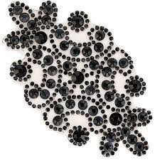 PriceLess Crystal Trim Applique Gel Backed 631 Jet