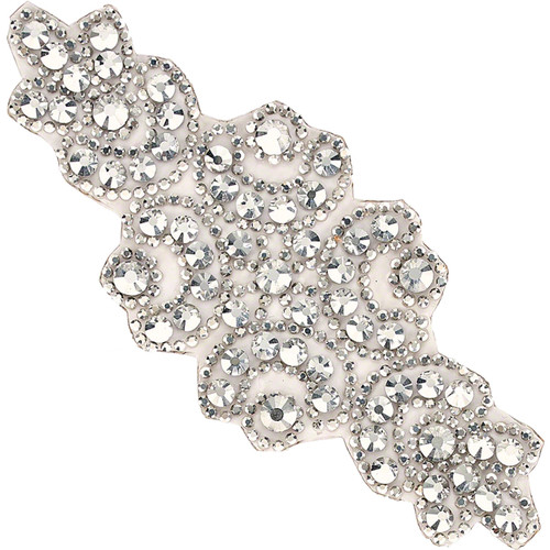 PriceLess Crystal Trim Applique Gel Backed 632 Chrome