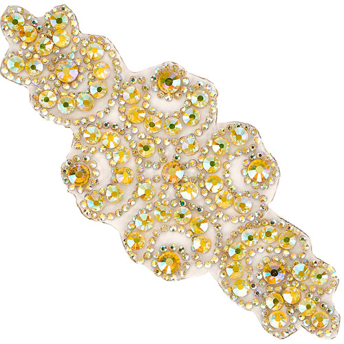 PriceLess Crystal Trim Applique Gel Backed 632 Citrine