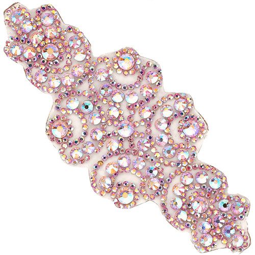 PriceLess Crystal Trim Applique Gel Backed 632 Light Rose