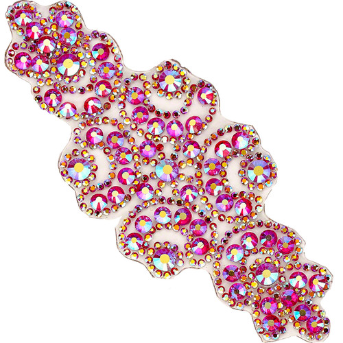 PriceLess Crystal Trim Applique Gel Backed 632 Light Siam