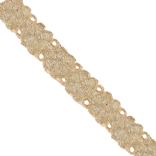 DIY Banding Embroidered 804 Gold