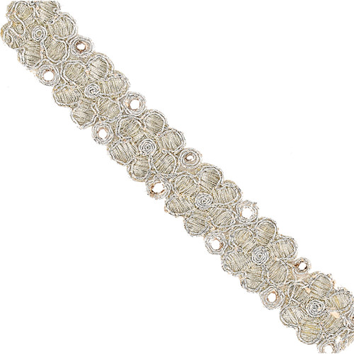 DIY Banding Embroidered 804 Silver