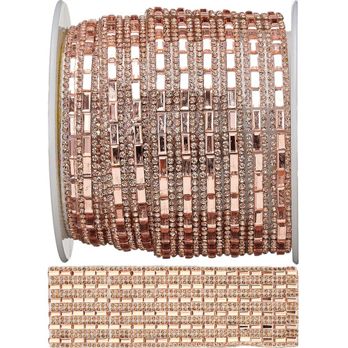 PriceLess Crystal Banding Gel Backed 532 Rose Gold