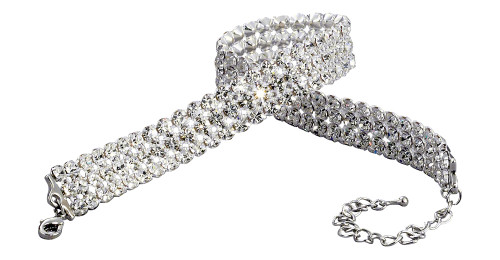 Starlight Crystal Jewelry™ 3 Row Choker Crystal 12"