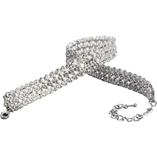 Starlight Crystal Jewelry™ 3 Row Choker Crystal 14"