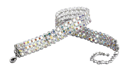 Starlight Crystal Jewelry™ 3 Row Choker Crystal AB 11"