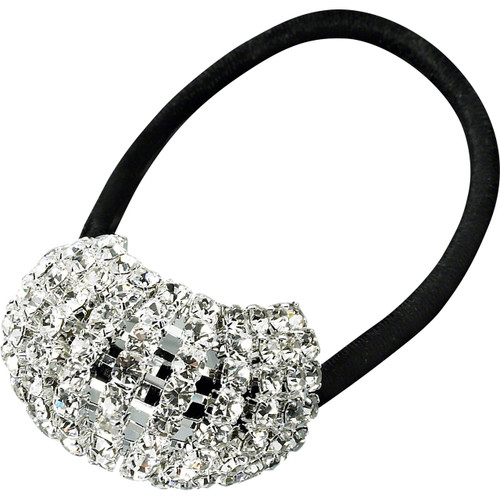 Rhinestone Flexible Ponytail Binder Small - Crystal