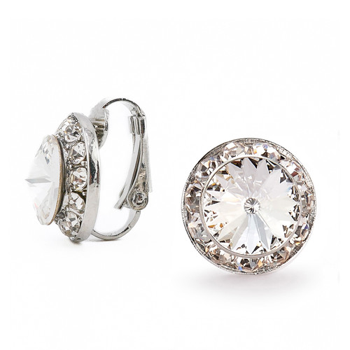 15mm Children's Performance Earrings - Crystal Clipped