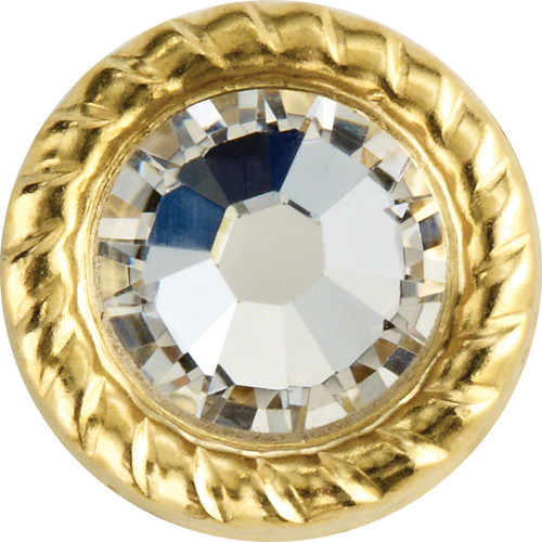 Settings for Rhinestones | Rope Gold Metal Rim 40ss - 5 gross