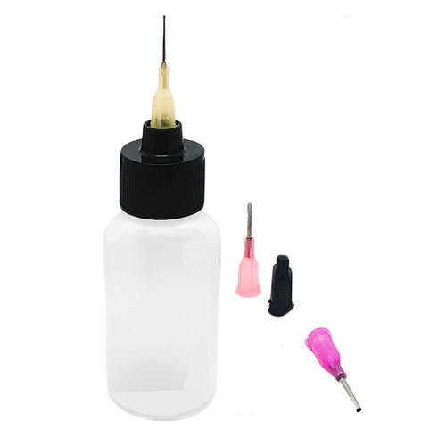 Rhinestone Adhesive Tool |  1oz Round Bottle Syringe Kits