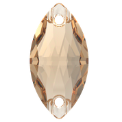 Preciosa Sew On Navette Honey 18x9mm