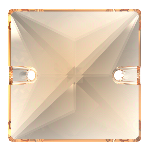 Preciosa Sew On Square Honey 22mm
