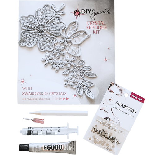 DIY Applique Kit with Austrian Crystals