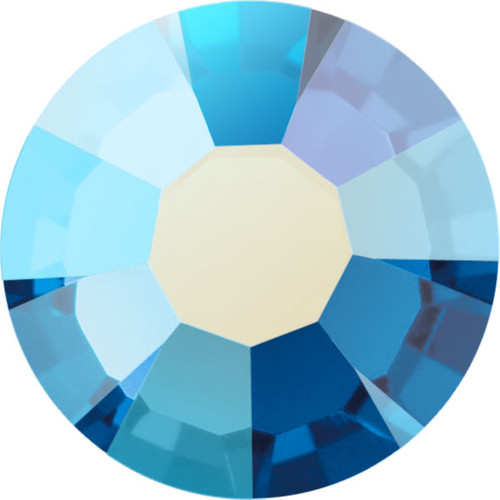 MAXIMA Crystals by Preciosa Flatback Rhinestones Capri Blue Shimmer AB 16ss